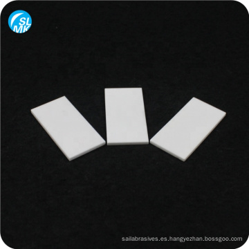 rectángulo de resistencia a la corrosión blanca 95 sustrato de cerámica de alúmina para uso en fábrica